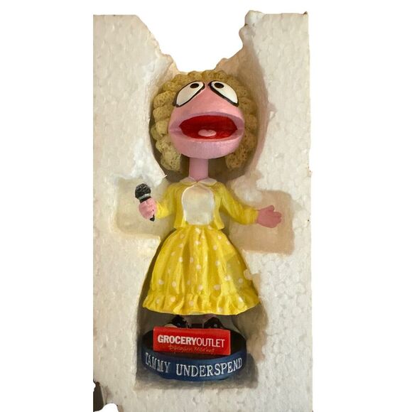 GROCERY OUTLET BARGAIN MARKET " LIMITED EDITION" TAMMY UNDER SPEND BOBBLE HEAD - Picture 10 of 16